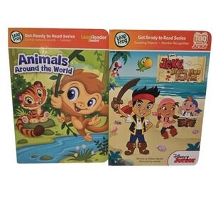 LeapFrog Tag Junior Books‎ Lot of 2 Get Ready to Read Disney Animals Hard Cover